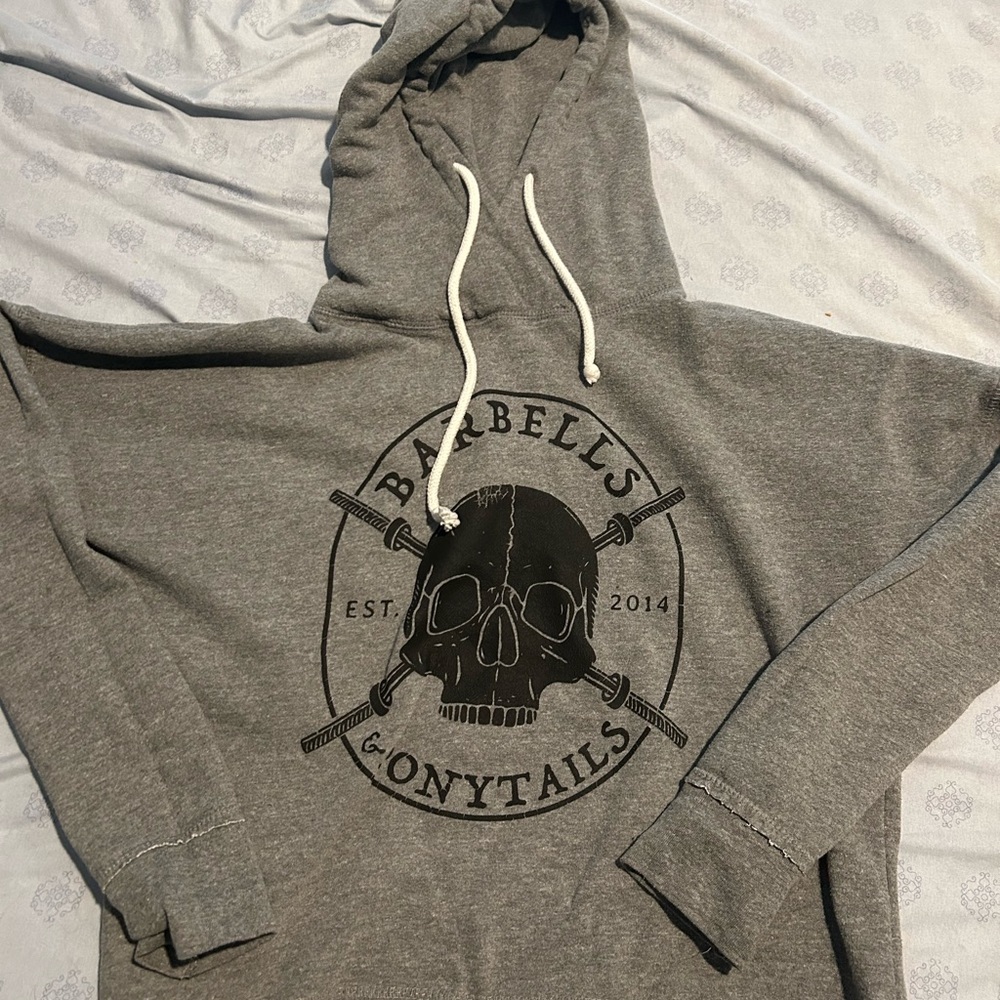 Barbells and ponytails hoodie